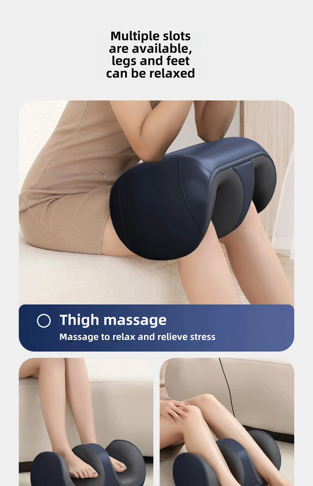 3D Shiatsu Foot Massager for Circulation Relax, Machine with Deep-Kneading Heat, Calf Massager,Ideal Gift for Mom Dad Friends