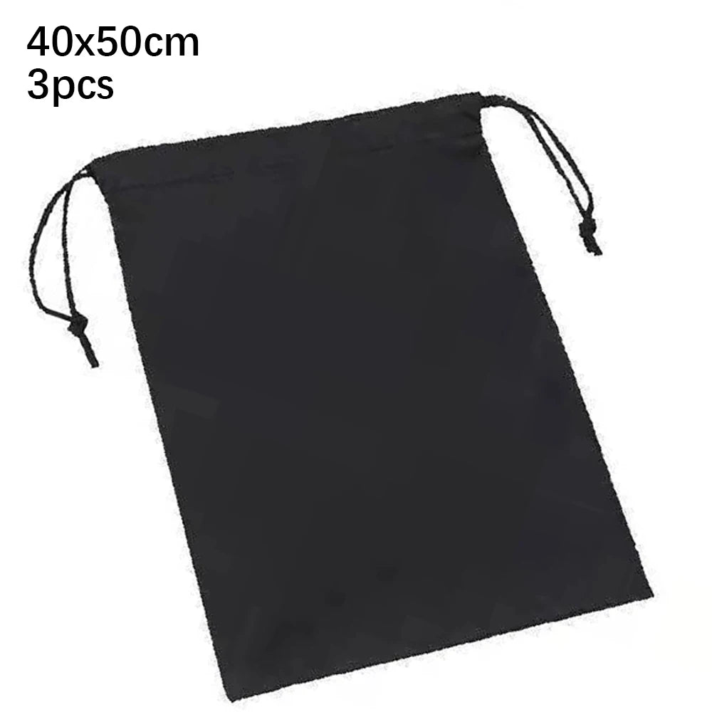 Sacs de rangement en Nylon, sac d'emballage à cordon, housse anti-poussière robuste, poignée en corde Flexible, sac d'organisati
