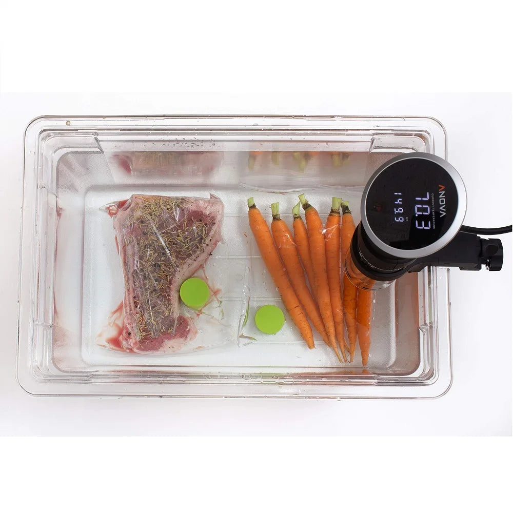 2 PCS Sous Vide Weighted Silicone Magnets Keep Food Bags Fully Submerged & Prevent Floating Bags Stainless Steel & Food Grade