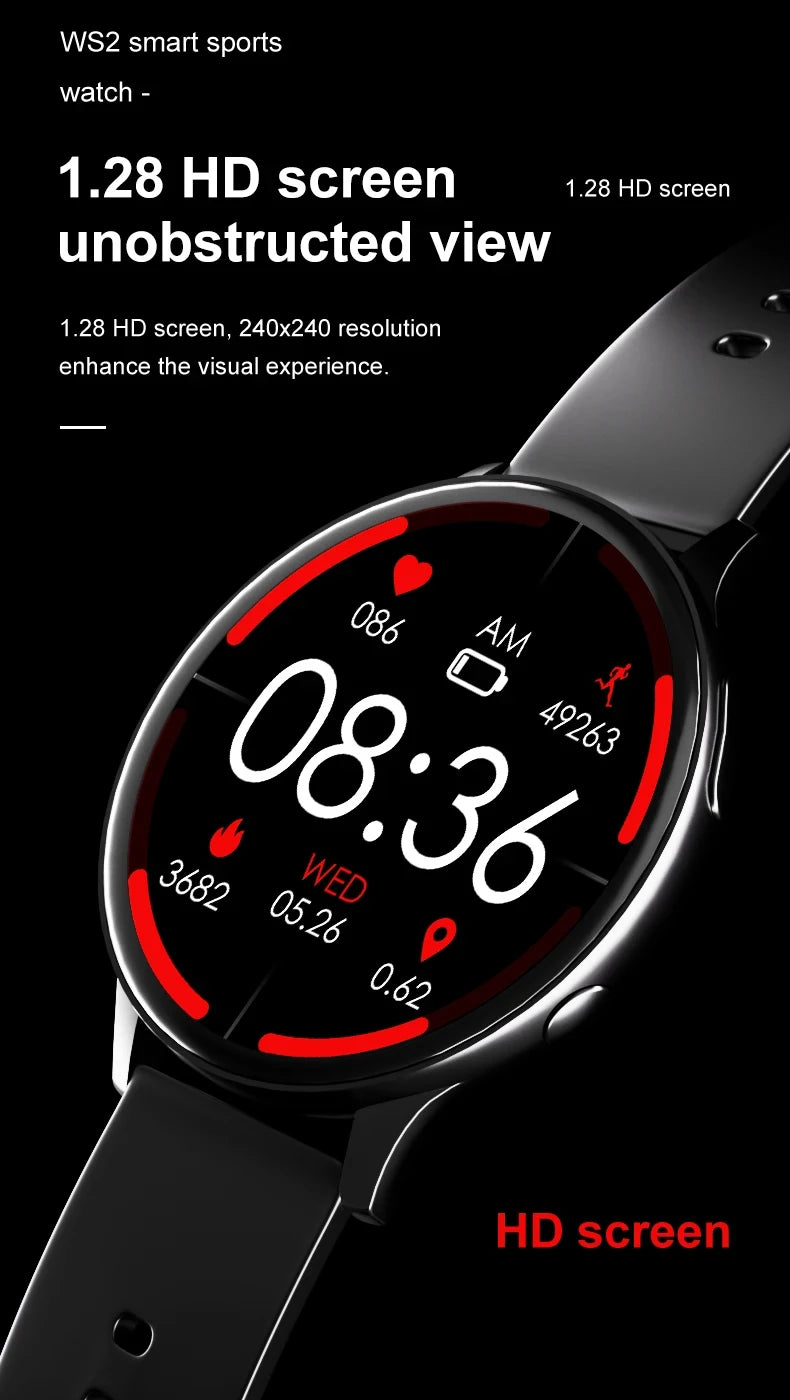 2025 Men Bluetooth Call SmartWatch Heart Rate Blood Pressure Monitor Smartwatch IP67 Waterproof Women Smartwatch For Android IOS