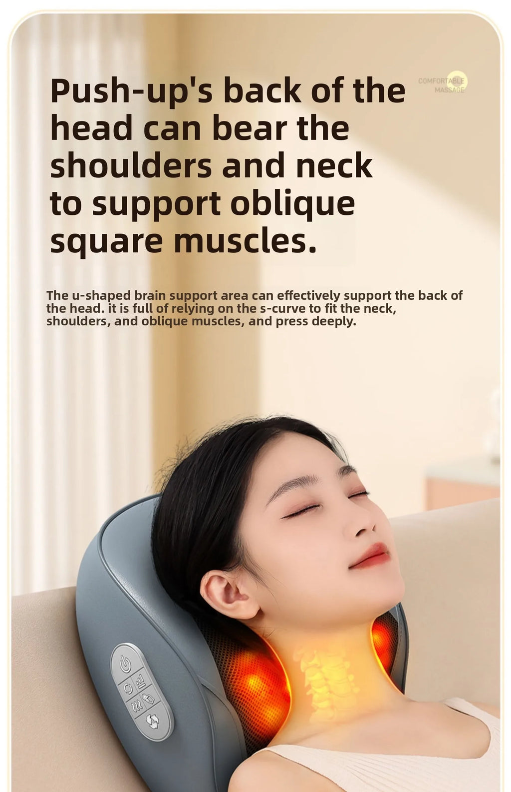 Back Massager for Deep Shiatsu Lower Back Neck Massager with Heat 3D Kneading Massage Pillow Shoulder Legs Gifts for Mom Dad Wom