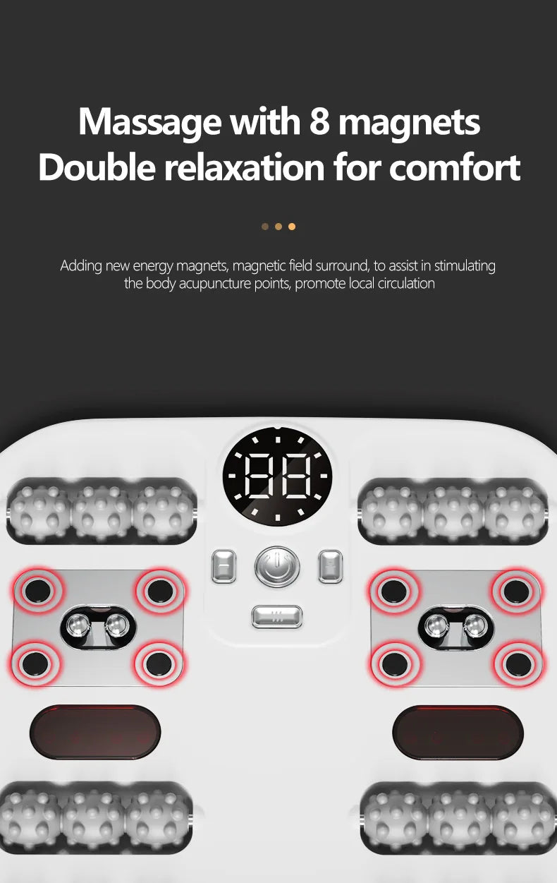Foot Massager with Vibration Rotation Hot Compress Multifunctional Calf Leg Muscle Relaxation Fascia Massage Wireless Use Gift