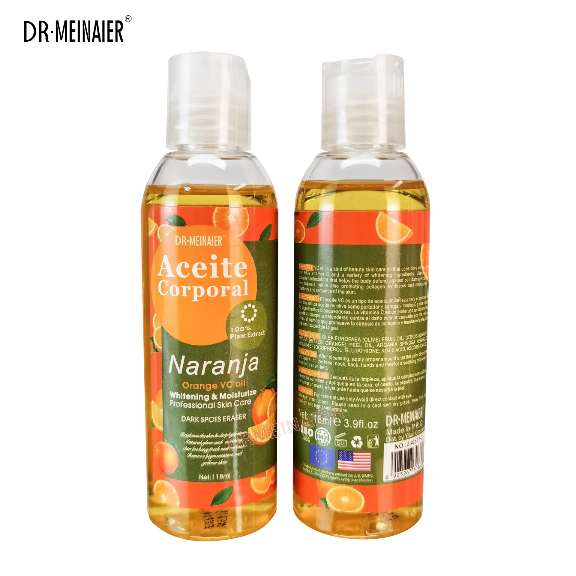 500ML Vitamin C AHA HYALURONIC& NICOTINAMIDE Face Serum Moisturizing Lightening Body Cream