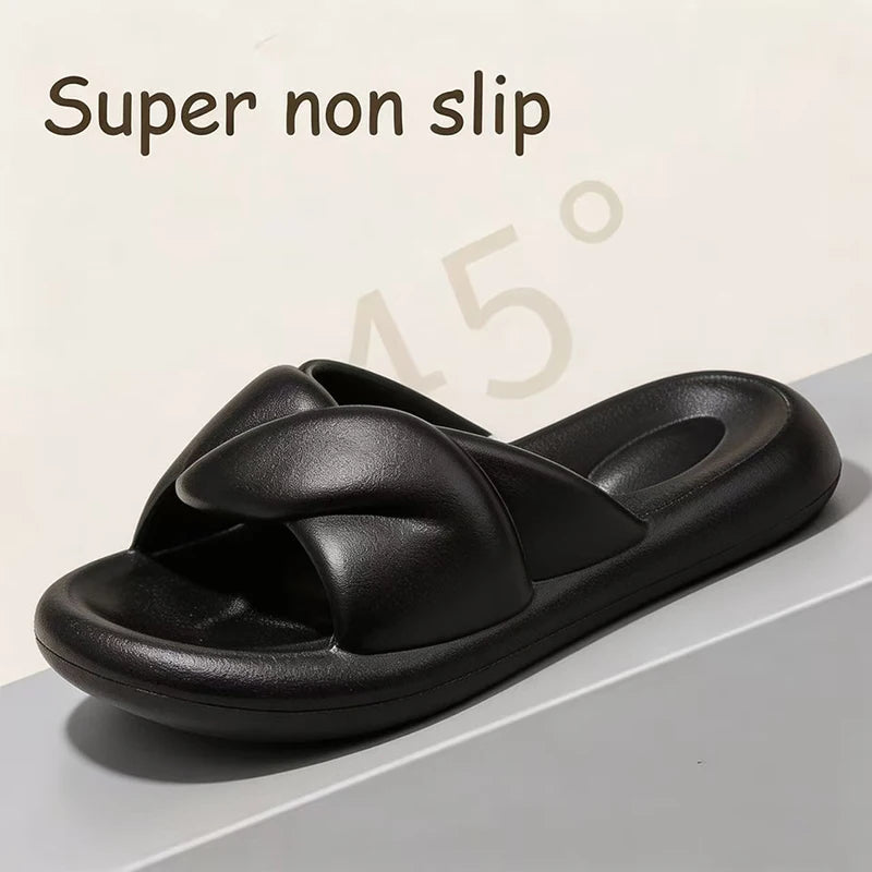 Women's Sandals Summer 2026 Lightweight Soft Sole Cloud Slides Woman Shoes Beach Sandals Woman Bathroom Non Slip Home Slippers