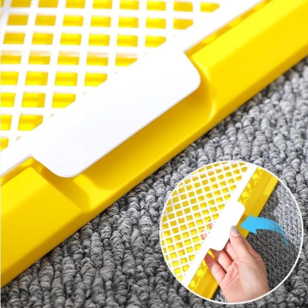 Pet Urine Basin Splash-Proof Dog Training Toilet Removable Net Mesh Dog Potty Toilet Open Top Plastic Pet Potty Pads Indoor Use