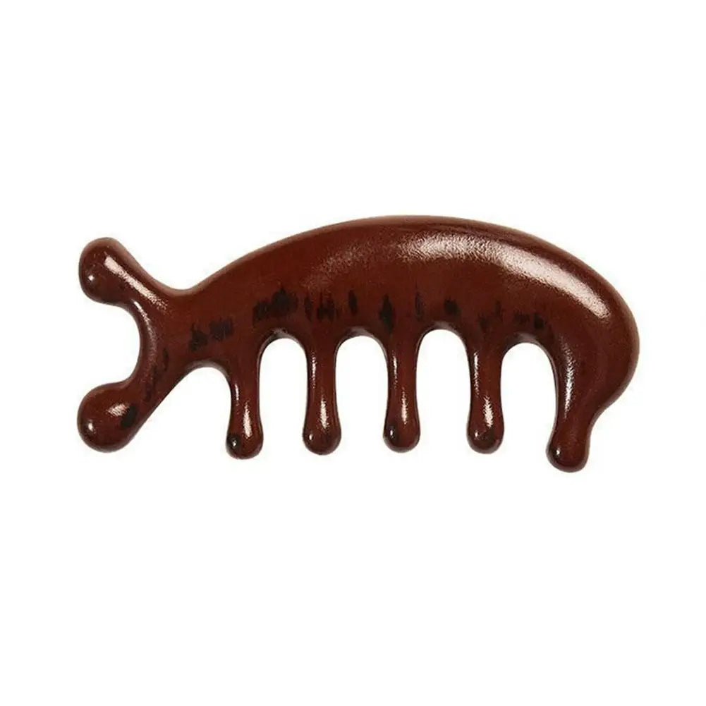 Gua Sha Massage Comb, Head and Face Scalp, Natural Facial Massager, Wide Tooth, Guasha Scraping, Body Massage