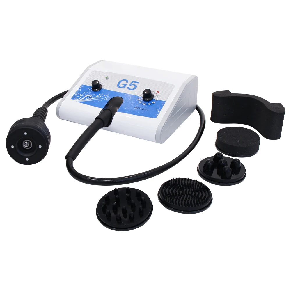 High Frenquency G5 Vibrating Massager Body Slimming Machine Fat Burner Weight Loss Cellulite Removal With 5 Tips Vibrator Device