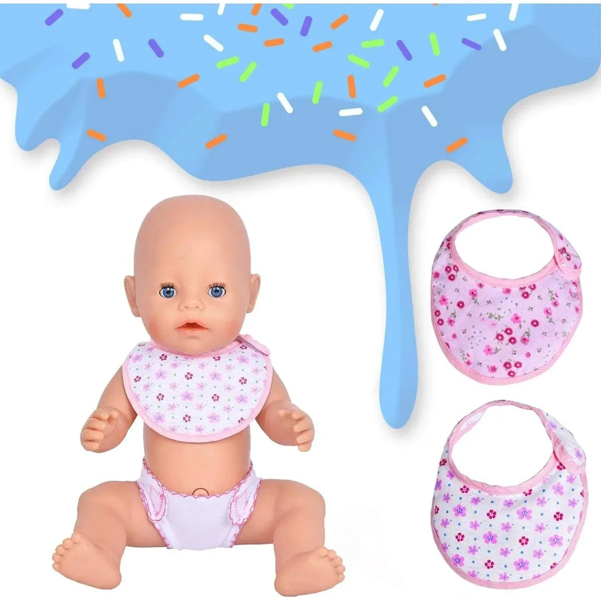 Baby Diapers Doll Underwear for 14-18 Inch Baby Dolls Underwear Reusable Adjustable Diapers for Infant Reborn Dolls Baby Girls