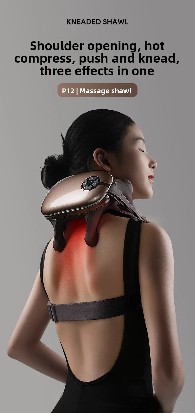 New Cervical Massager Back Waist trapezius Shoulder Neck Kneading Body Multifunctional Artifact Massager 2025