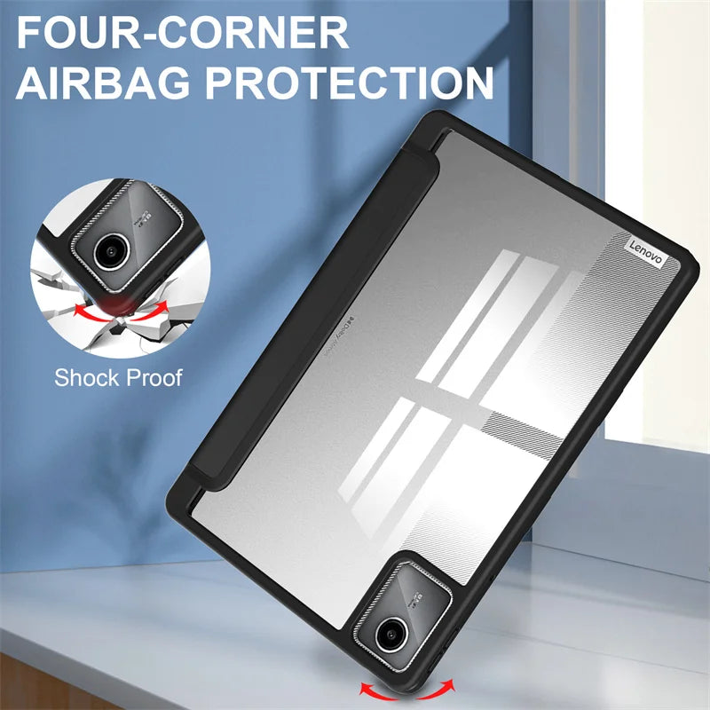 For Lenovo Tab M11 Xiaoxin Pad 11 2025 2024 Case With Pen Holder Folding Stand Smart Tablet Cover Funda for Idea Tab 11 " Case