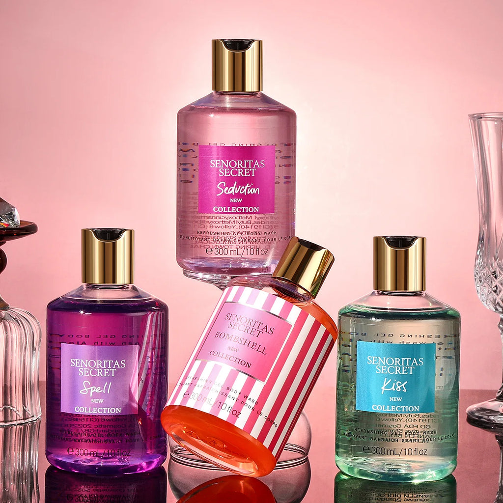 Women's Shower Gel 300ml, Fragrance Shower Gel, Velvet Petal, Water Kiss, Long-lasting Fragrance, Perfume Shower Gel