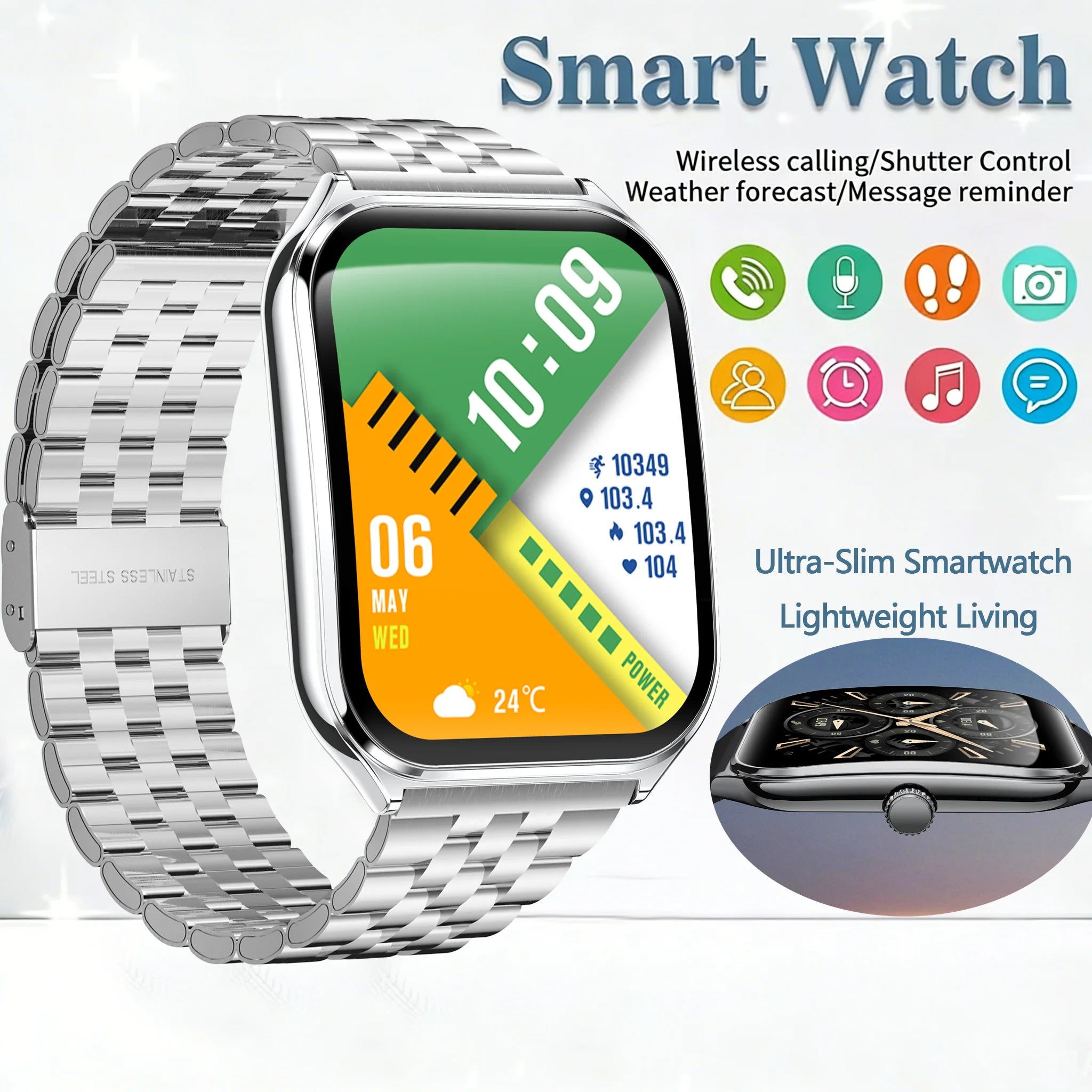 2026 Selling New Smart Watch Men Women Newest Sports SmartWatch Faces Heart Rate HD BT Call Waterproof Watches For Android iOS