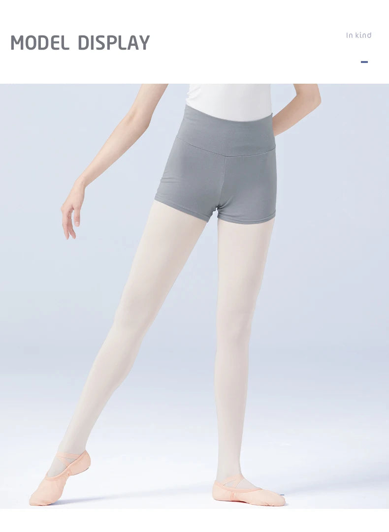 Women Ballet Dance Shorts Girls Black Full Cotton Professional Lady Leggings Boxer Pants for Dancing