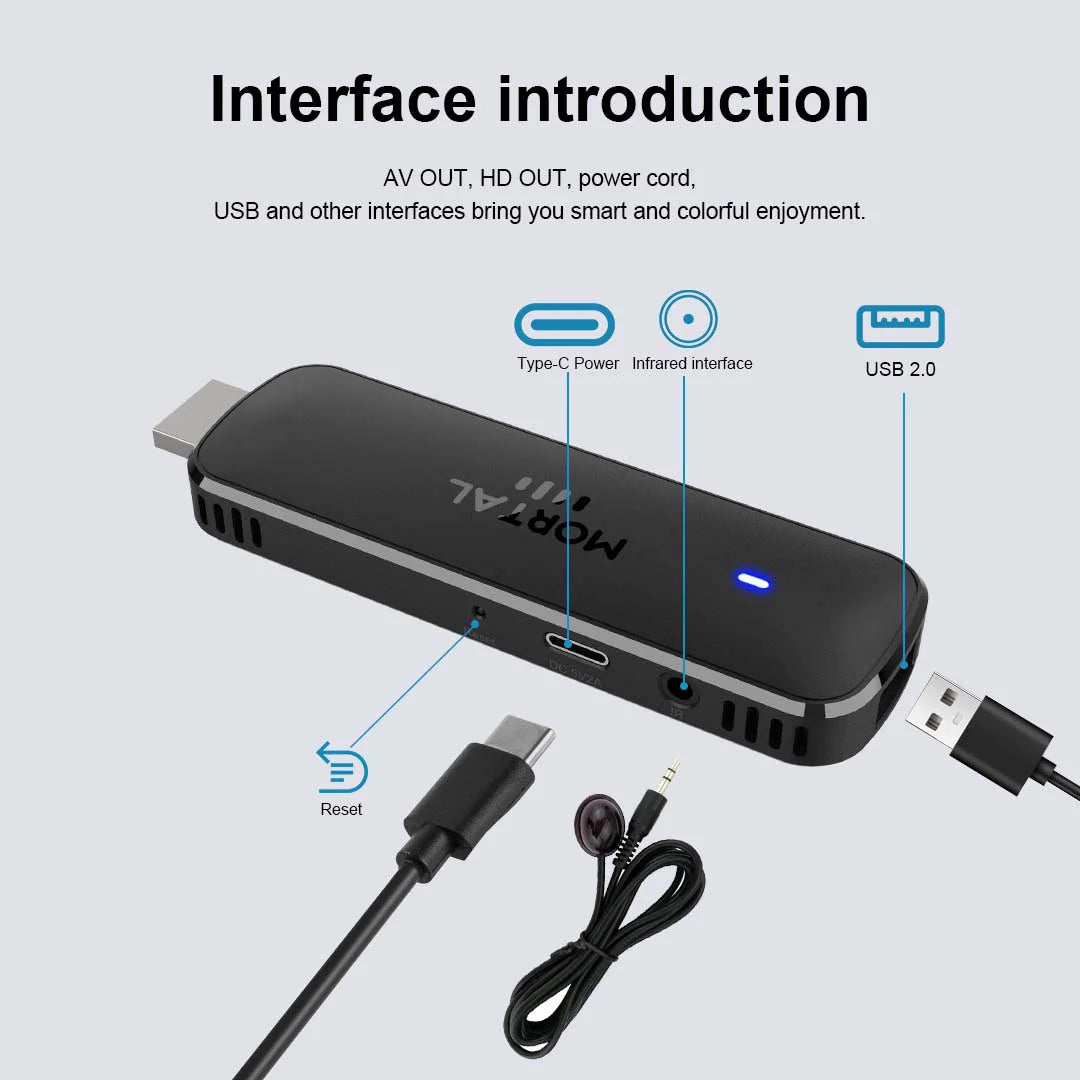 Q8 Smart Android14 TV Stick 8K@60fps WiFi 6 Voice Remote Global Version Rockchip RK3518 Netflix YouTube Live TV Box Factory Dire