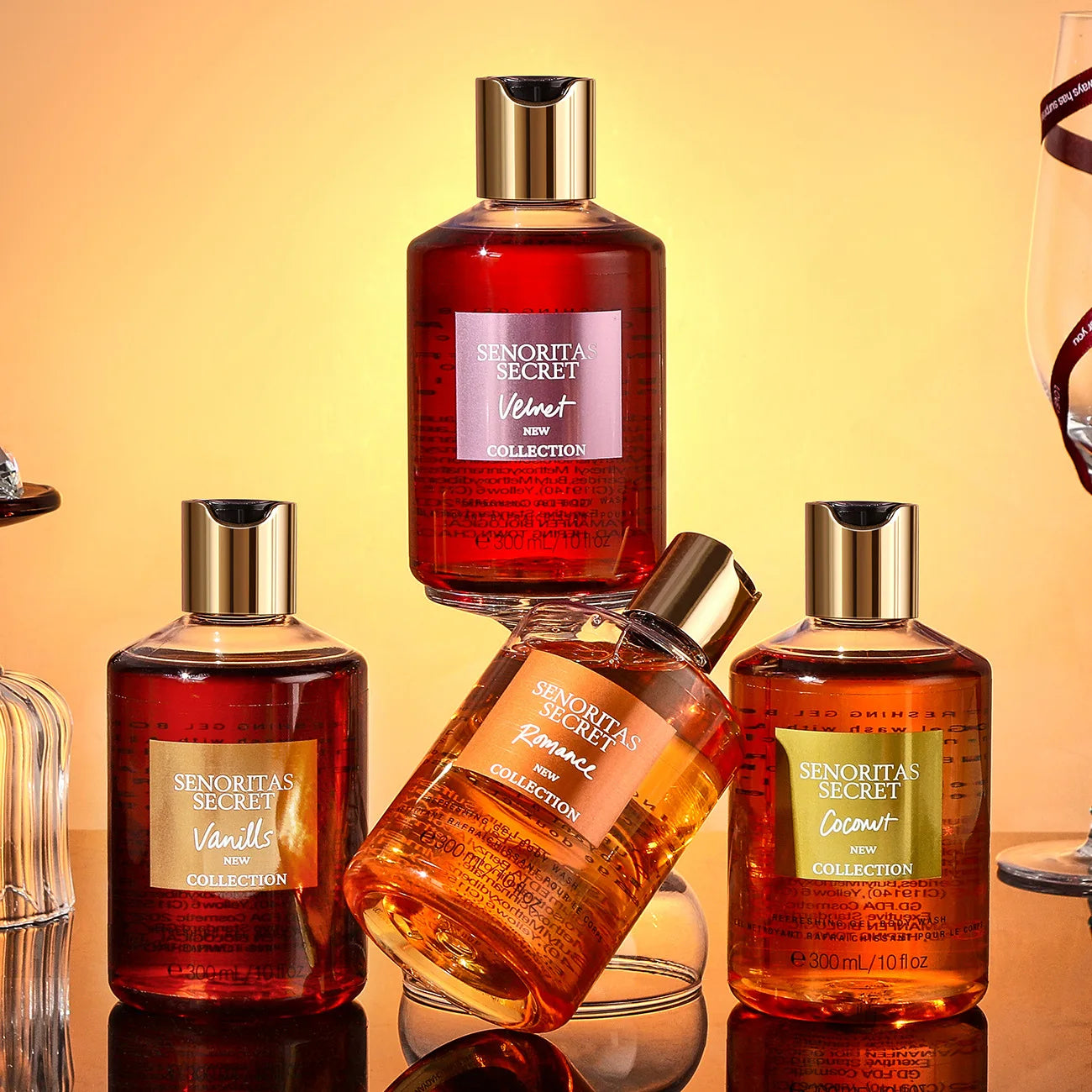 Women's Shower Gel 300ml, Fragrance Shower Gel, Velvet Petal, Water Kiss, Long-lasting Fragrance, Perfume Shower Gel