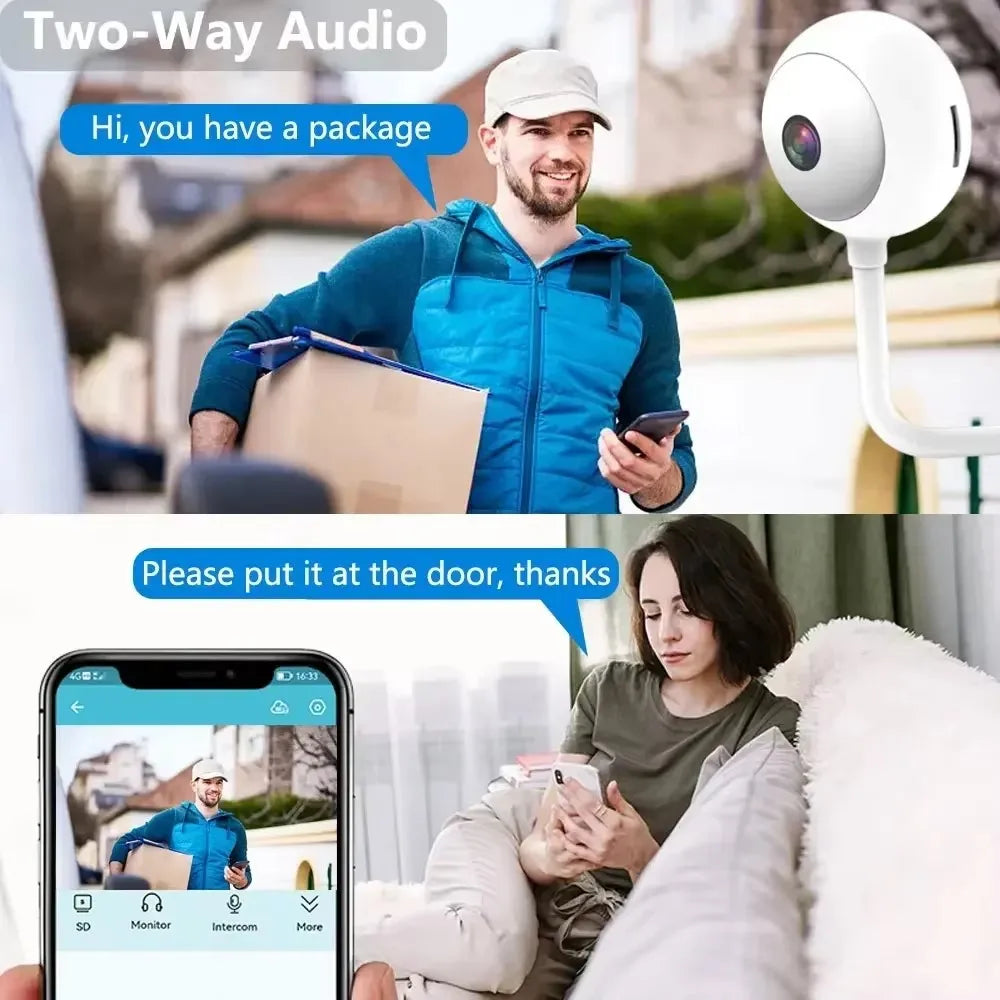 Mini WiFi Camera USB Webcam HD Home Security Camera IP Network Camera Human Detection 2 Way Talk Baby Pet Monitor TUYA App