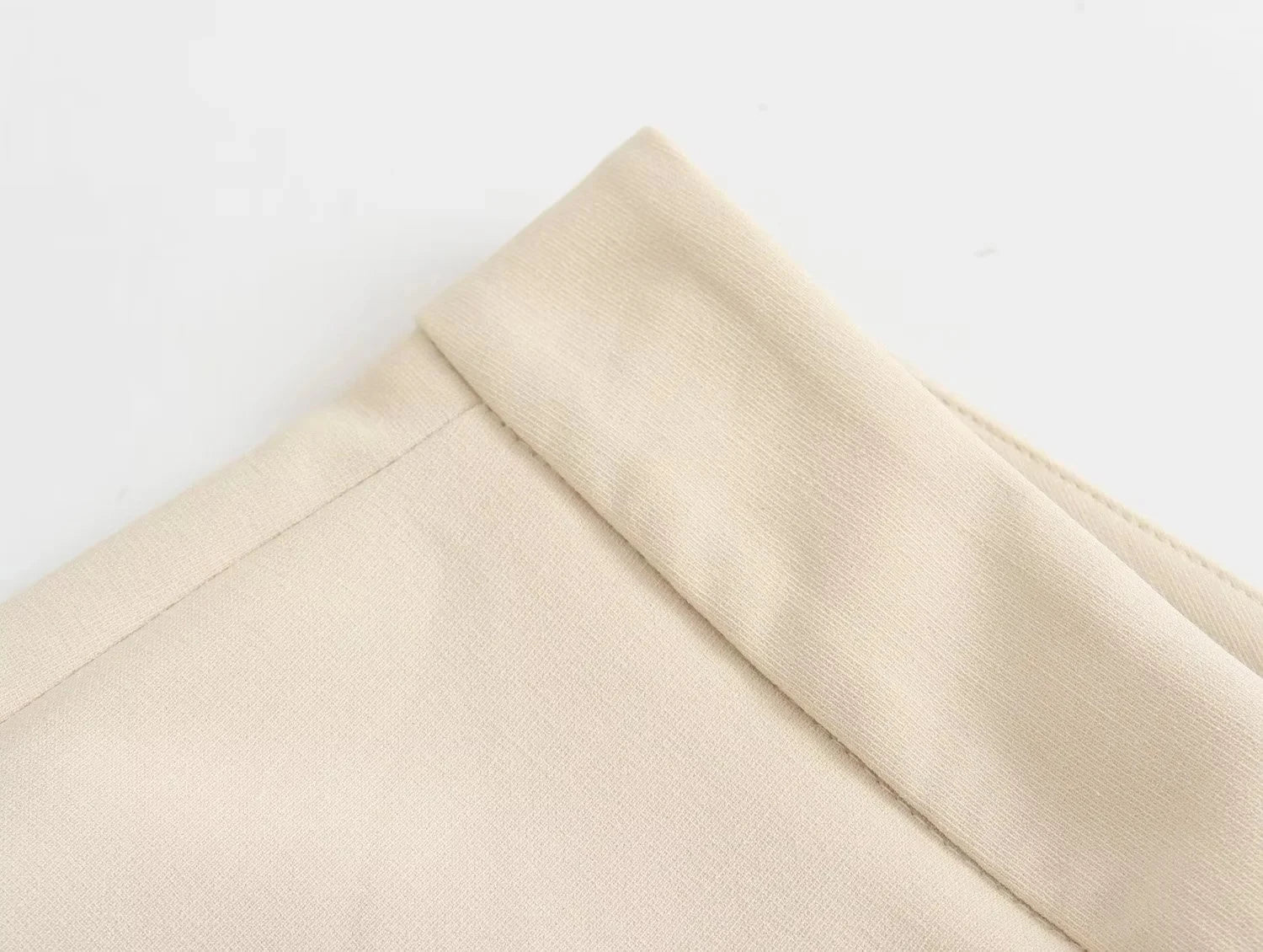 HH Pant Sets For Women Fashion Beige Single Breasted Strapless Slim Tank Top Vest High Waist Straight Pants Office Lady Suit