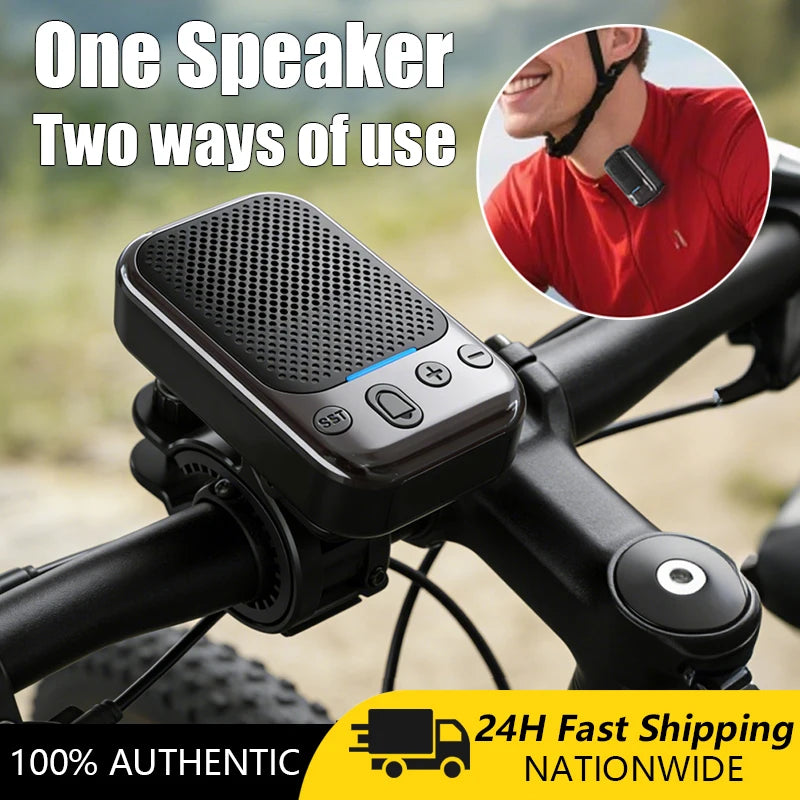 2-in-1 Portable Bluetooth Speaker Magnetic Collar clip bicycle stand sound column IPX7 Waterproof Outdoor Sport Mini Loudspeaker
