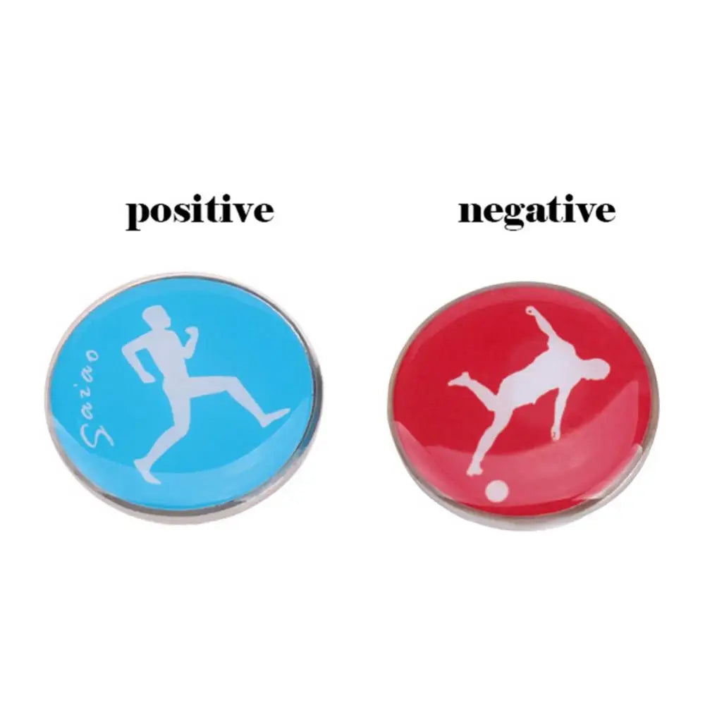 1Pc Soccer Flip Coin Double Face Sports Football Pattern Pick Edge Referee Side Toss Coin for Kids Adults