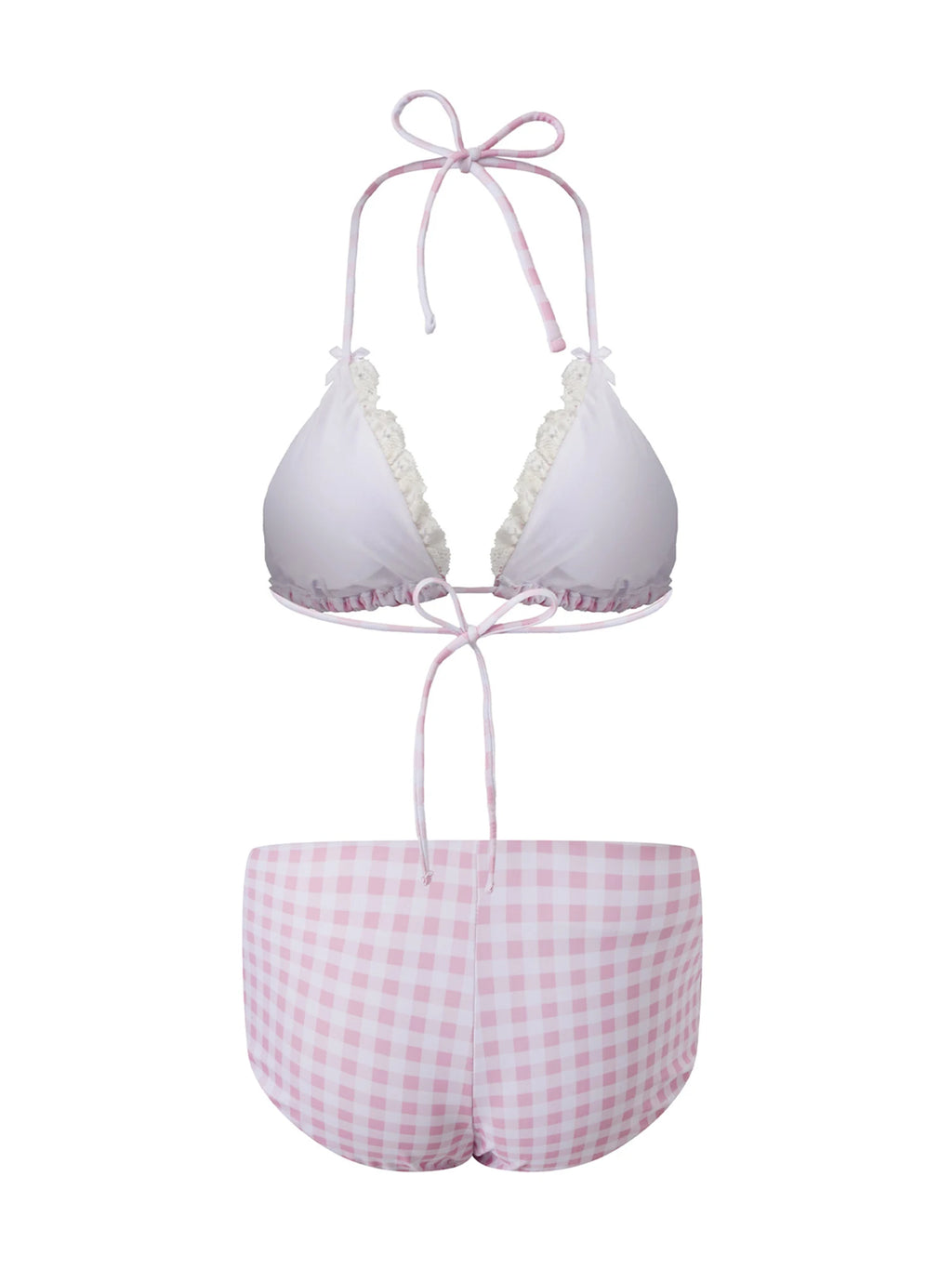 Women's 2 Piece Bikini Set Fashion Halter Neck Swimsuit with Shorts Summer Two Piece Bathing Suit