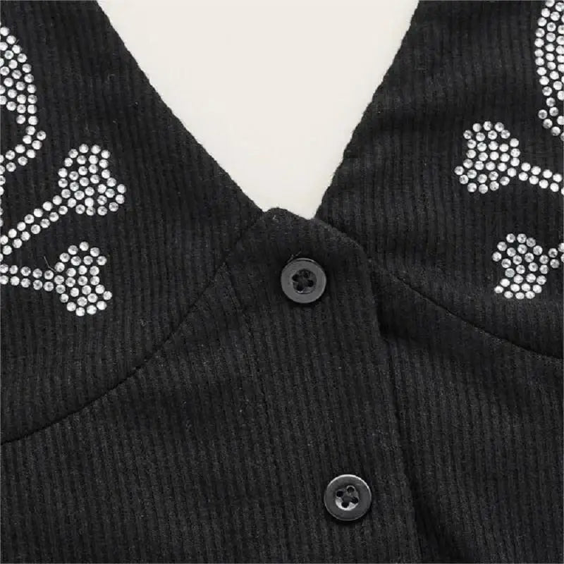 Women's Rhinestone Skull Pattern Sleeveless Halter Neck Crop Tops Y2k Summer Backless Tank Tops for Women