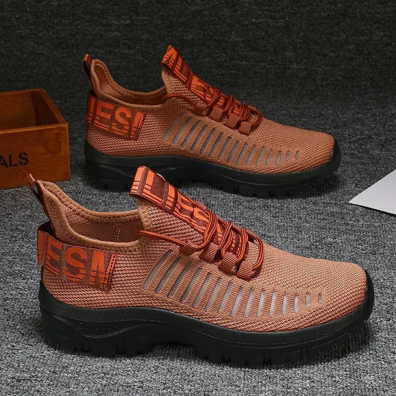 Men's Running Shoes Comfortable Correction Arch Support Breathable Mesh Straps Casual Shoes Gym Training Travel Sports Shoes
