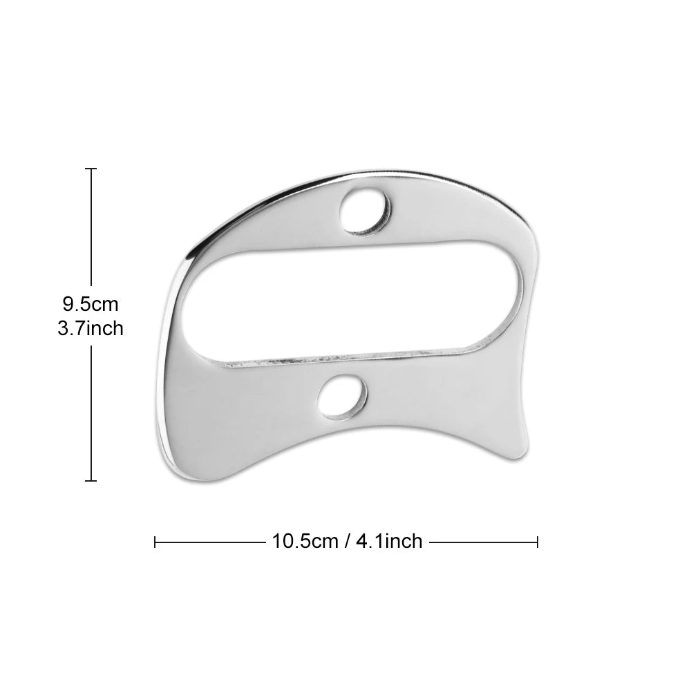 Gua Sha Board Guasha Massage for Face Stainless Steel Body Massager Facial Scraping Plate SPA  Guasha Scraper for Neck Back