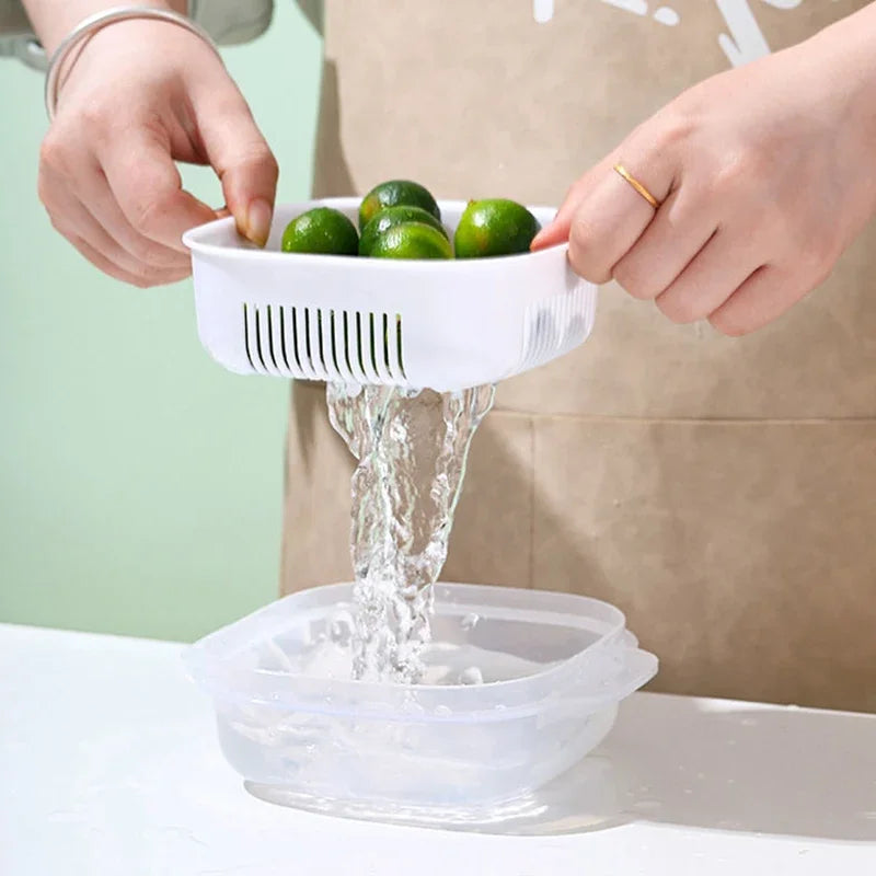 Food Storage Box Rice Fruit Preservation Container Microwave Oven Heating Refrigerator Freezer Storage Packing Kitchen Tool