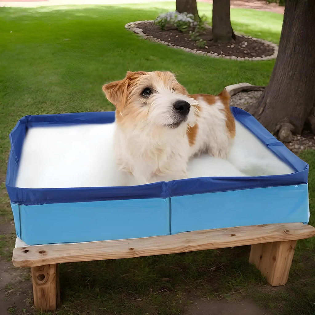 Dog Kids Pool PVC Folding Pet Swimming Pool Non-Inflatable Foldable Wading Pool Anti-Slip For Puppy Cats Other Animals