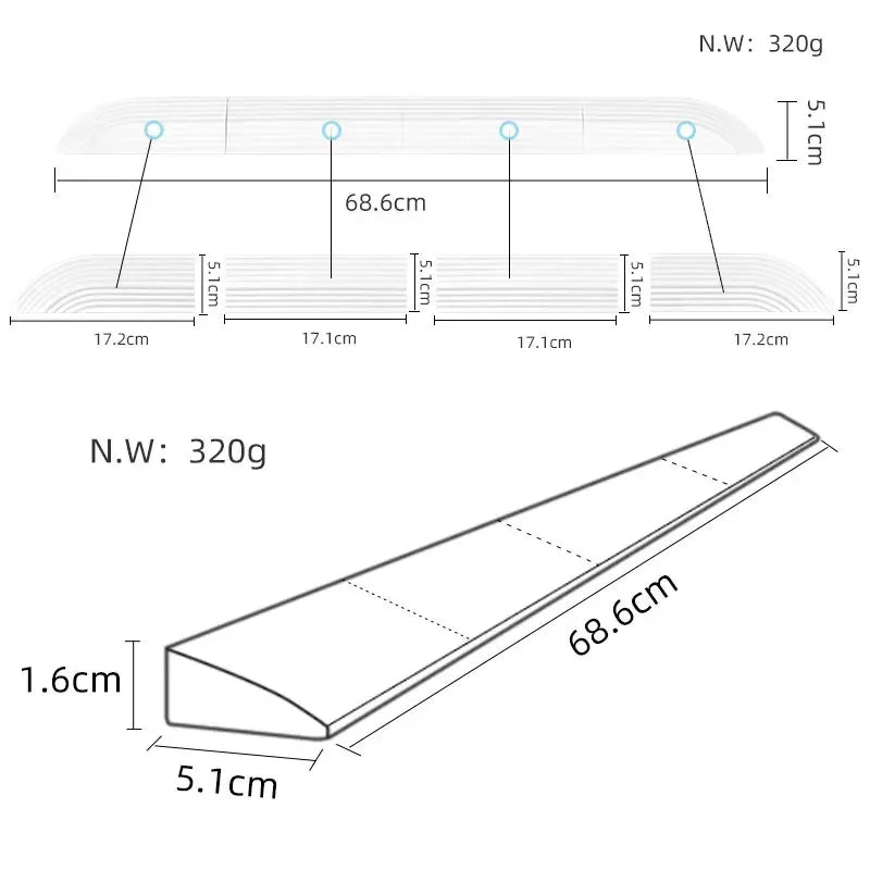 Adaptation Threshold Anti-Collision Strip Step Ramp Climbing Mat For XiaoMi Roborock iRobot Roomba Vacuum Cleaner Robot Parts