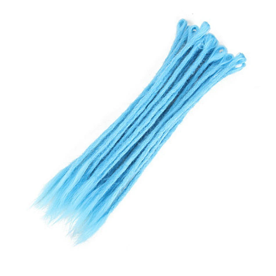 Synthetic Handmade Dreadlocks Hair Extensions Natural Braiding Hair For Black Women Crochet Hair Ombre Colored Crochet Braids