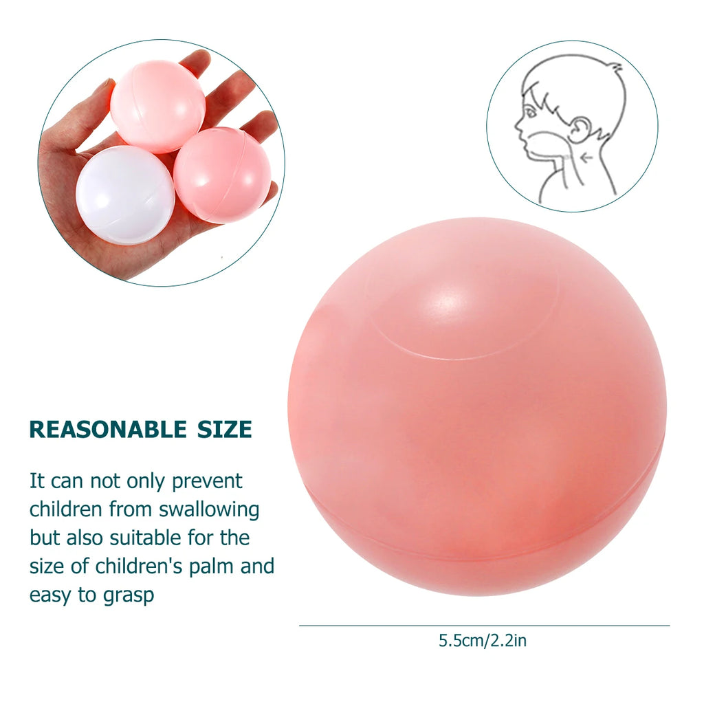 50Pcs Ocean Ball Pit Ball Christmas Decor for Dry Pool Ball Pit Baby Ball Toys Baby Playpen Tent Kid Toys Soft Ocean Balls Gifts