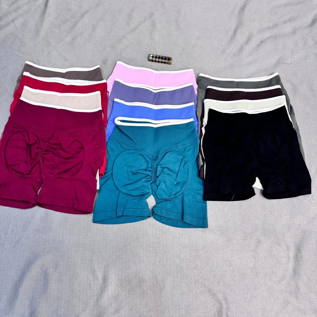 Women's Impact Summer high waist yoga shorts fashion sexy running fitness pants solid color yoga leggings can be