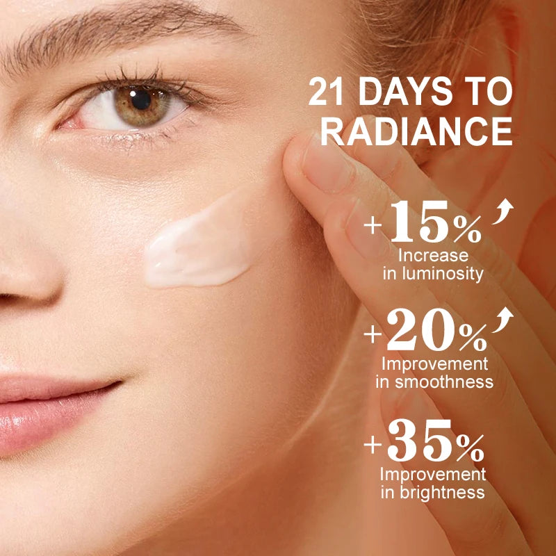 AUQUEST Vitamin C Face Cream Collagen Skin Whitening Dark Spots Removal Hyaluronic Acid Facial Skin Care Products