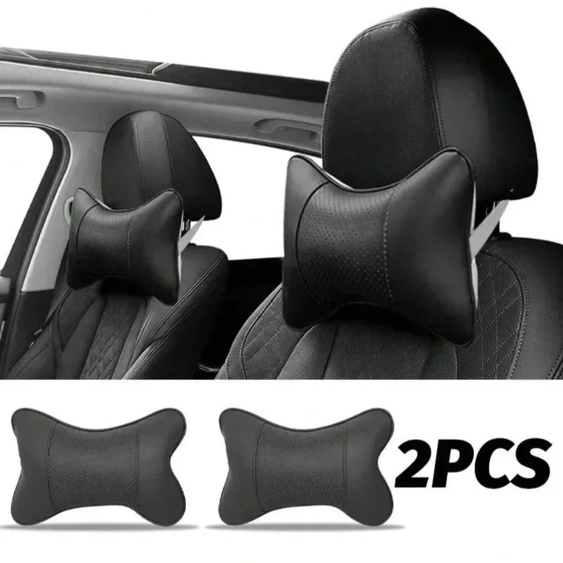 Auto Safety Car Seat Headrest with Breathable Mesh Relax Pillow Head And Neck Rest Cushion Auto Protector