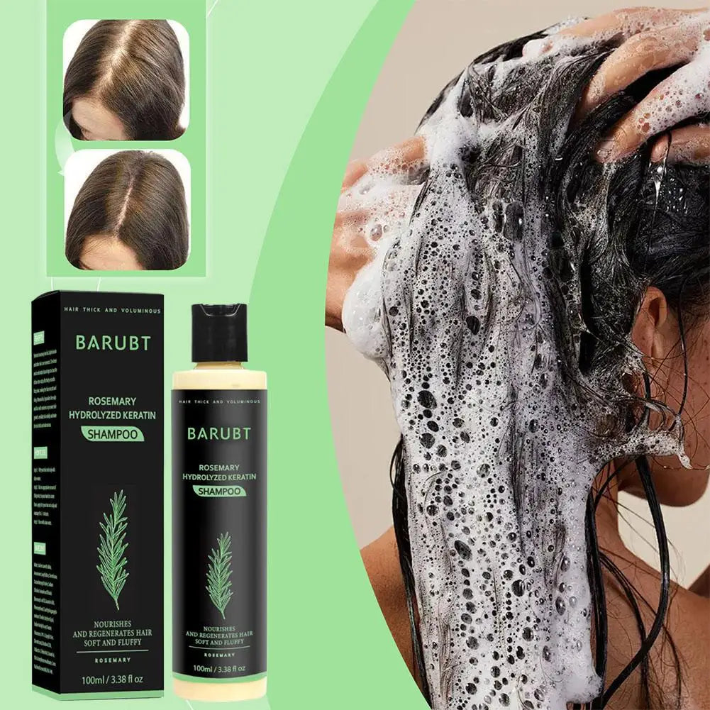 Rosemary Shampoo Hair Growth Deep Cleansing Scalp Anti Dandruff Oil Control Strengthening Root Nourish Hair Volumizing Shampoo