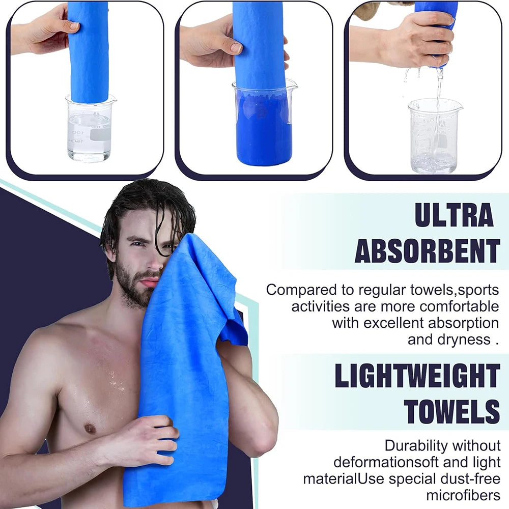 Microfiber Beach Towel Quick Dry Soft Absorbent Sand-Free Lightweight Travel Towel for Swimming Pool Spa Home