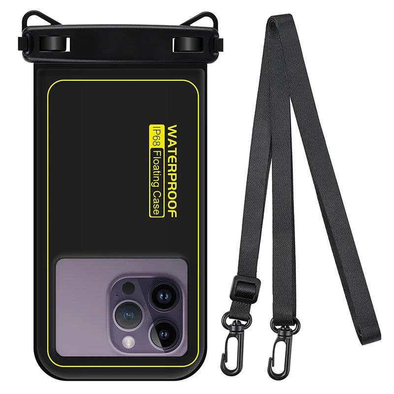 HAISSKY Waterproof Phone Bag for iPhone 16/15/14/13/12 pro Max/XR Universal Crossbody Swim Storage Pouch Case