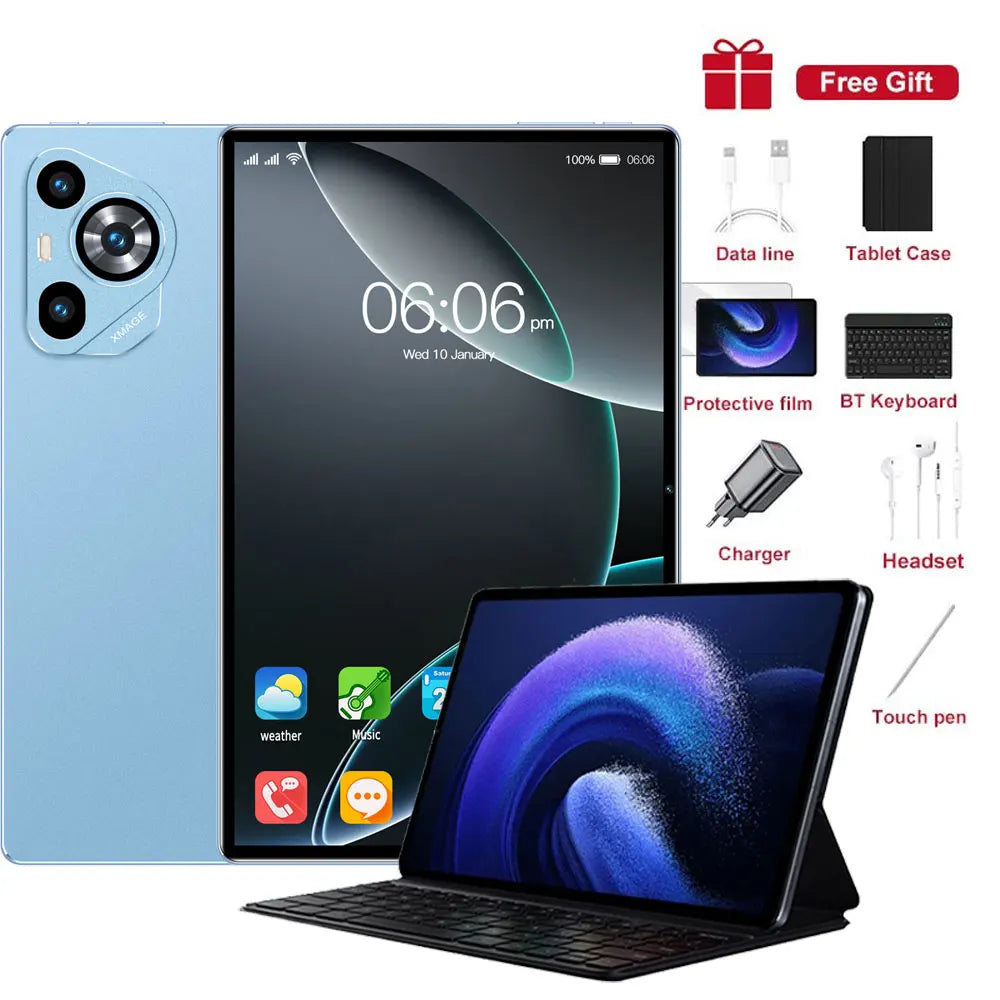 NEW Pad 7s Pro Android 15 Tablets 11.6inch Original Tab 5G Dual Card 12000mAh Tablet PC For Children's Kids With Keyboard Laptop