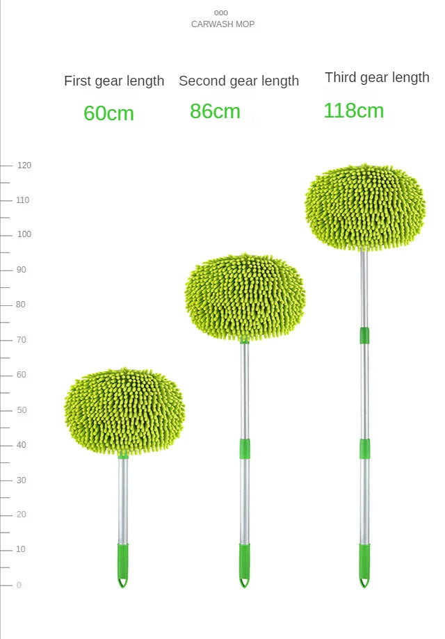 Car Cleaning Tools Car Detailing Cleaning Brush Adjustable Super Absorbent Telescoping Long Handle Cleaning Mop Auto Accessories