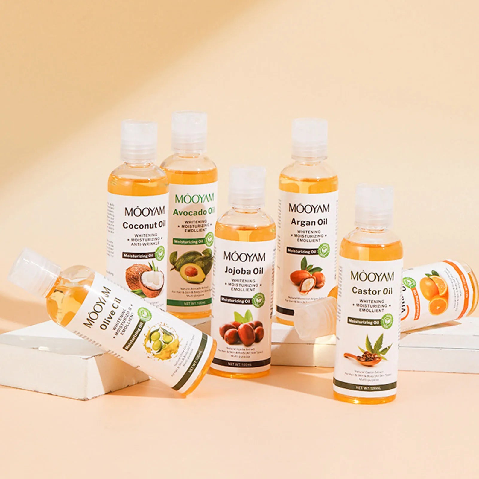 Face Body Coconut Argan Jojoba Castor Avocado Massage Oil Shrink Pore Firming Skin Face Oil Deep Relaxate Skincare Body Oil