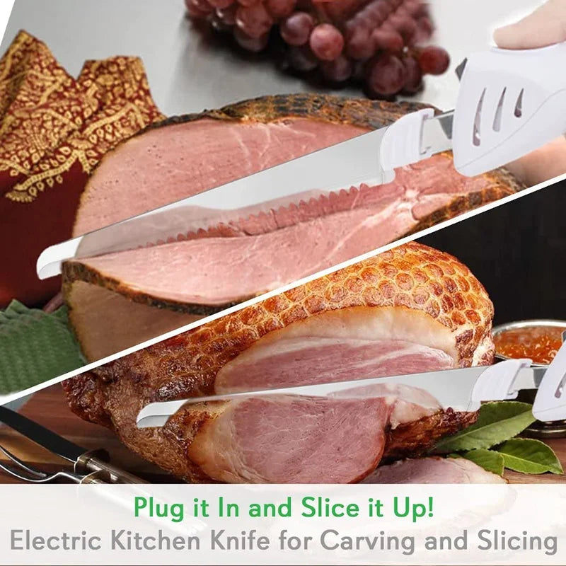 Kitchen Easy Cut Electric Cordless Cutting Tool Household Products Portable Rechargeable Stainless Steel Electric Steak Knife