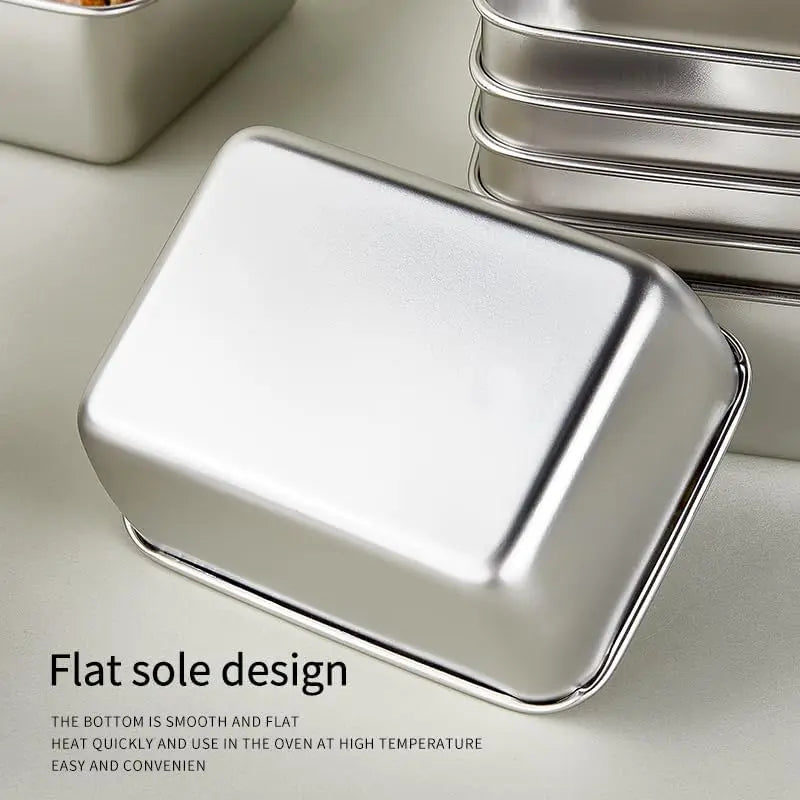 Stainless Steel Food Storage Container with Lid - Airtight Fresh-Keep Box for Fridge | Small Thickened Kitchen Organizer