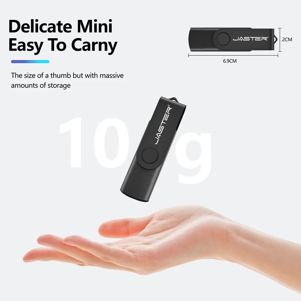 Metal OTG 2 IN 1 Type C pen drive 128GB usb memory stick 4GB 8GB 32GB 64GB 128GB cle usb cle usb flash drive memoria usb
