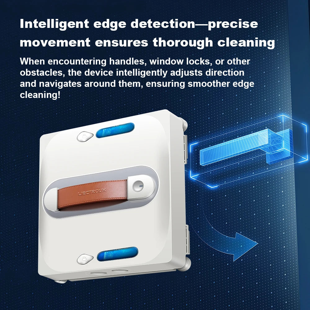Window Cleaning Robot Liectroux S11, 4-Way Water Spray, Home Glass Floor Wall Tiles Cleaner Robot, Robot Vacuum Cleaner for Windows, Intelligent Navigation, Multiple Safety System, Remote and App Control,Voice Prompts, 8 Micr