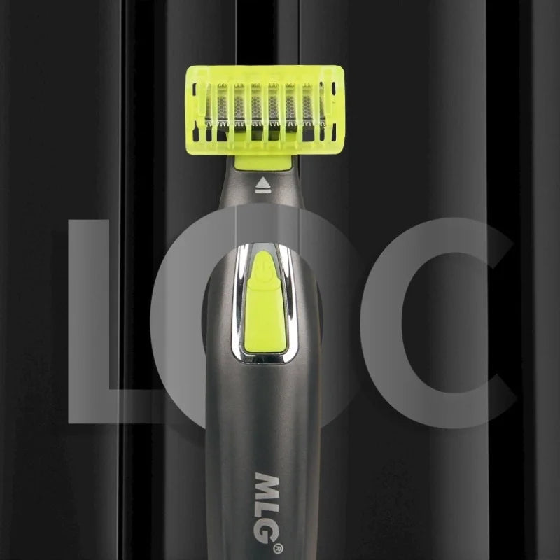 MLG 1pcs replacement head/1box USB rechargeable waterproof electric shaver beard shaver body trimmer men's shaver hair