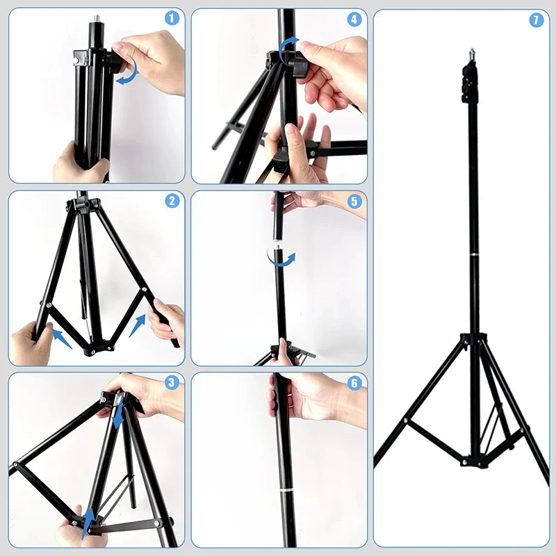 10inches Ring Light 33cm LED Selfie Photography Fill Lamp With 50cm Tripod & Remote control for Tik tok Video Live cosmetic Lamp