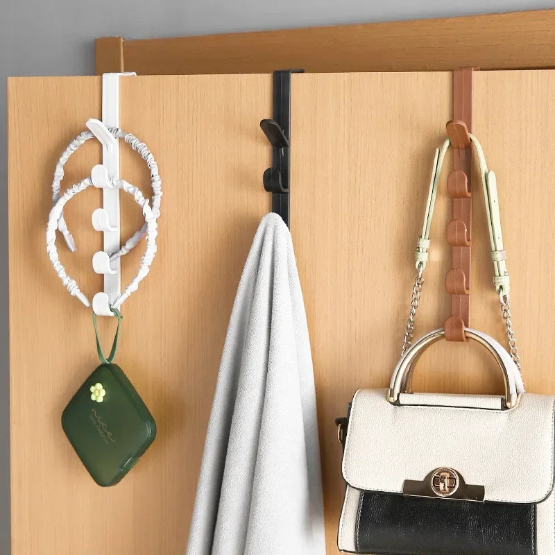 Door Hanger Wall Organizer Hook Bedroom Clothing Hook Holder Coat Hat Bag Rack Bathroom Kitchen Home Storage Organization