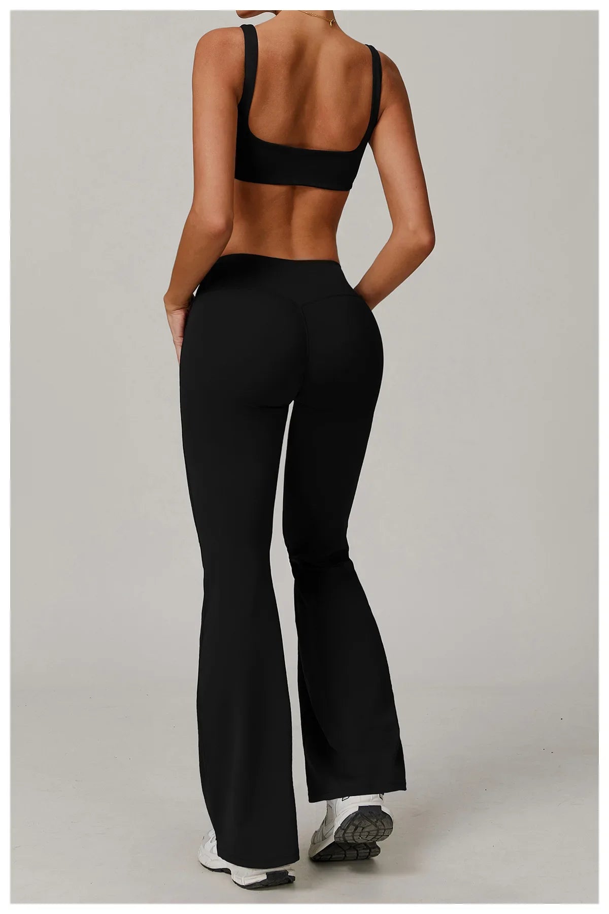 Wide Leg Pants Women Yoga Leggings Women Fitness Leggings Running Pant Sports Leggings High Waist Workout Tight Gym Bell-bottoms