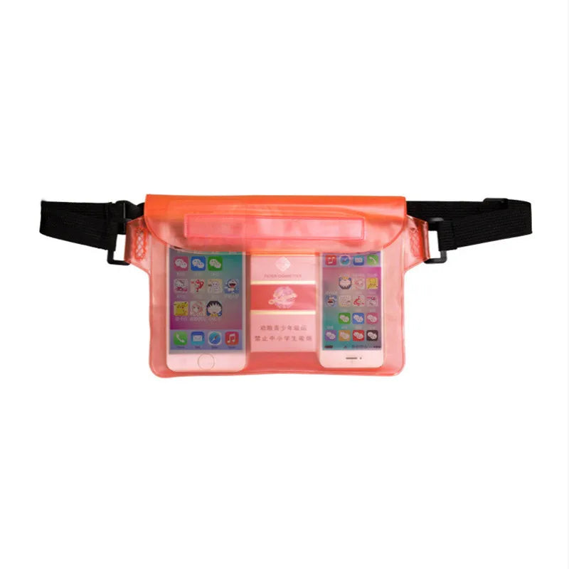 Sealing Waterproof Swimming Waist Bag PVC For iPhone iPad Sports Pouch Fanny Case Storage Bag Underwater Mobile Phones Dry Bags